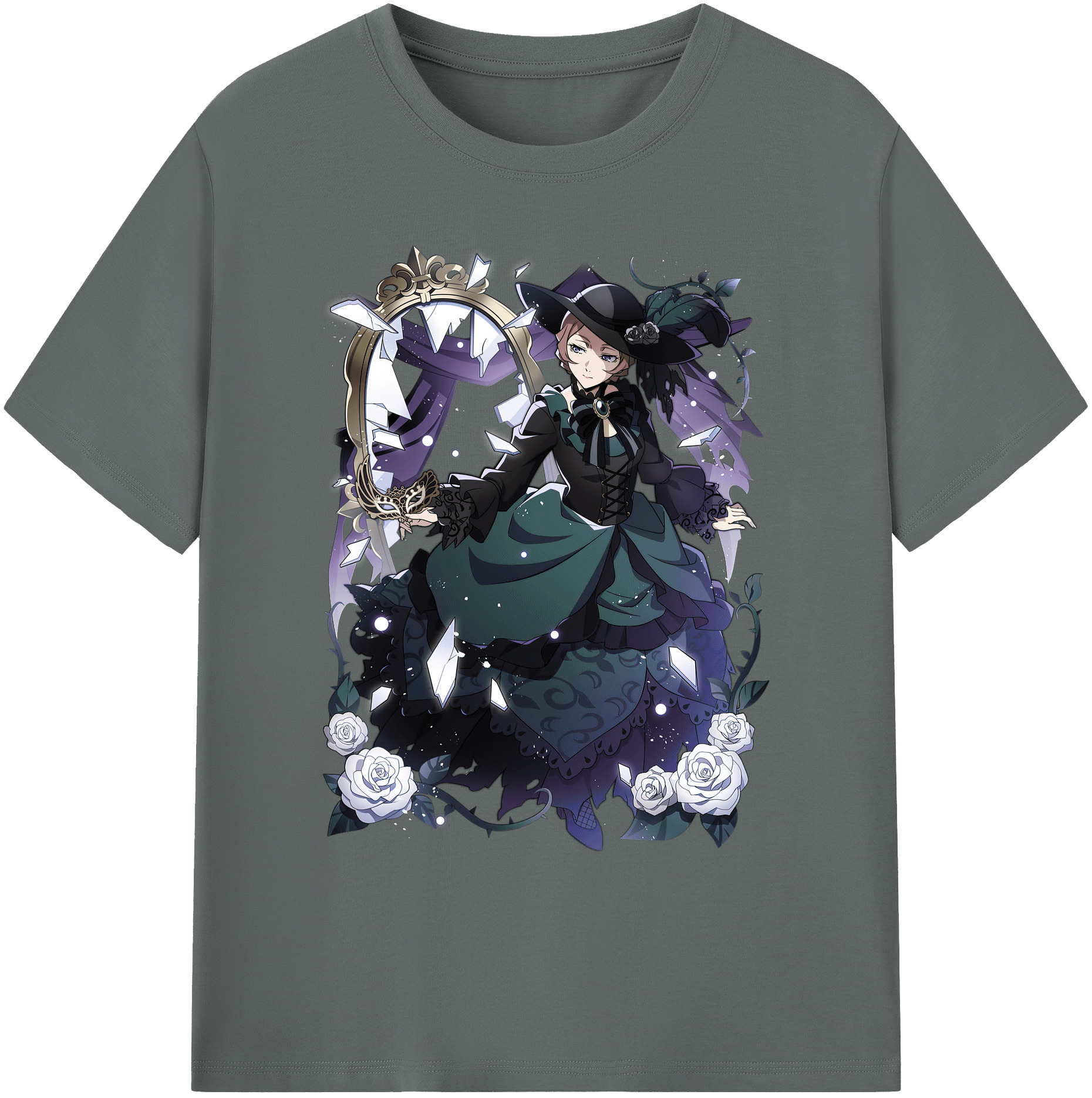 （画像用） 文豪ストレイドッグス Bungo Stray Dogs 綿100％ メンズ半袖Tシャツ｜肌触りやわらか＆通気性